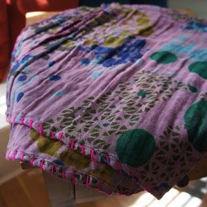 Free People Purple Scarf